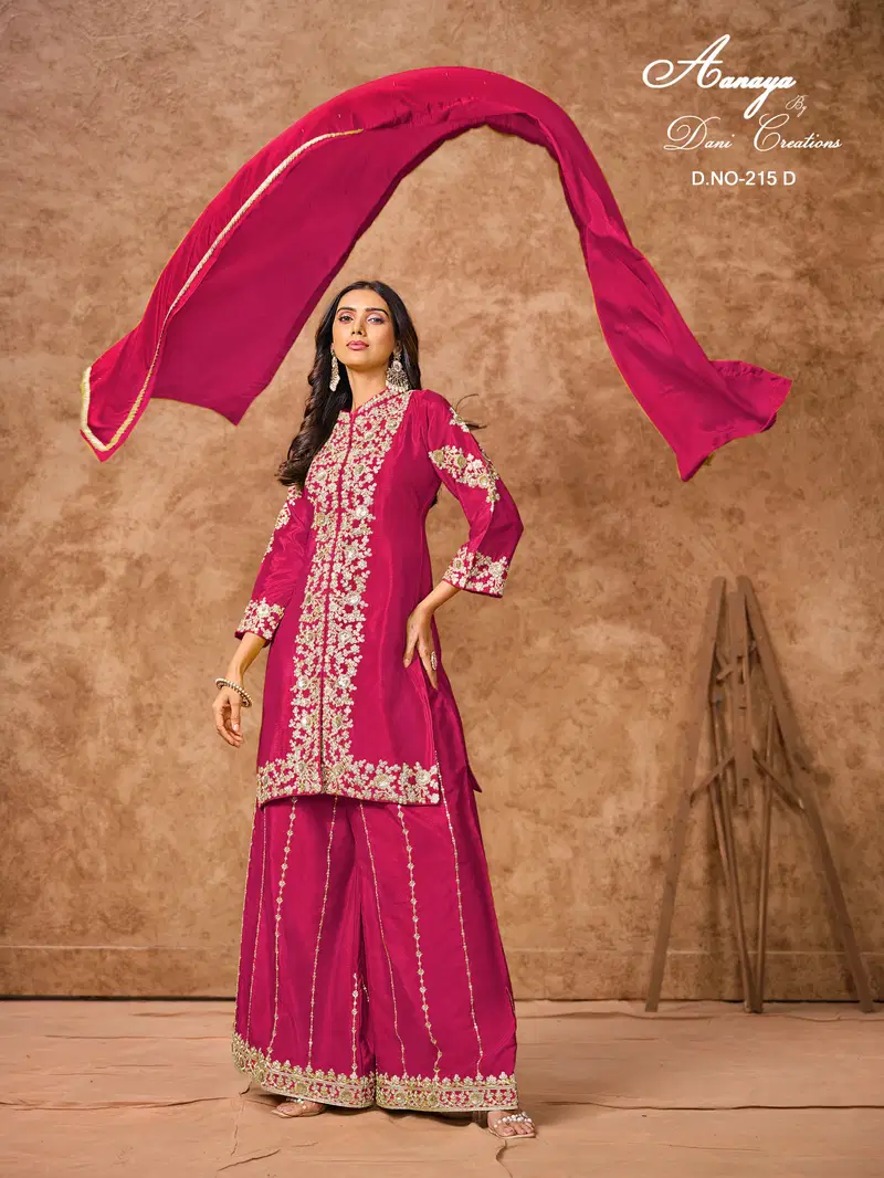 Aanaya Vol 215 By Dani Chinon Silk Designer Salwar Kameez Wholesale In India